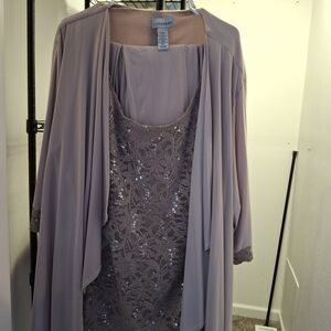 Catherines Lavender Pantsuit with Lace Detail